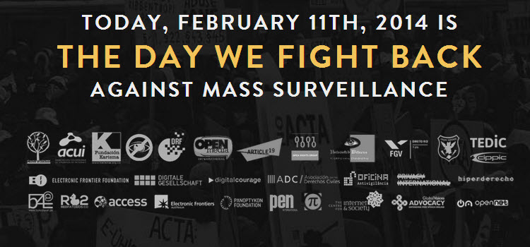 The Day We Fight Back Against Mass Surveillance – ogólnoświatowy protest przeciwko inwigilacji w Internecie